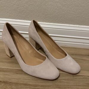 Gap light pink nude block heel 8.5